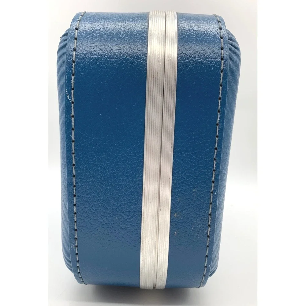 VTG Kids Suitcase Blue I'm Going To Grandma's Train Conductor Hardshell Luggage